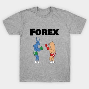 Forex Bull vs bear illustration T-Shirt